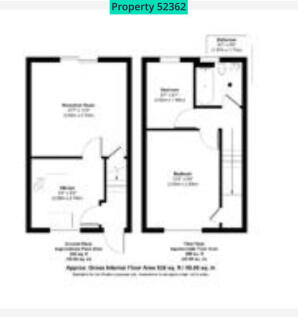 Floor plan shows ground and upstairs rooms layout