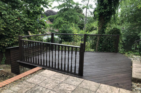 The deck from the patio