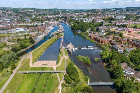 Arial view of canal banks
