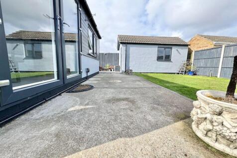 Concrete patio area