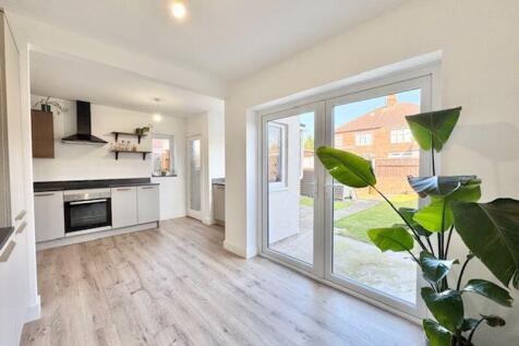 Open plan kitchen diner view two
