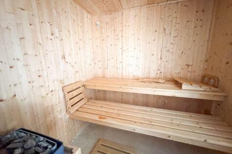 Inside sauna 