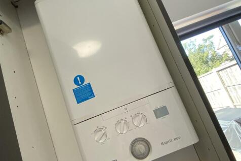 Gas boiler located in kitchen