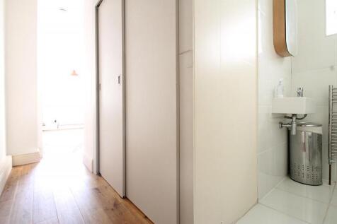 sliding doors to sleeping area