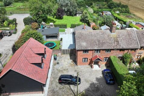 drone image from the front aspect
