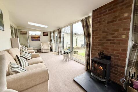 lounge with woodburner
