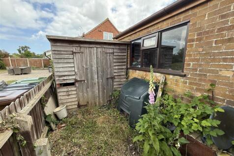 rear of garage