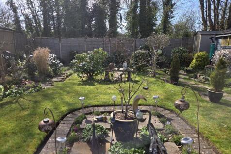 Lawn and flower beds 