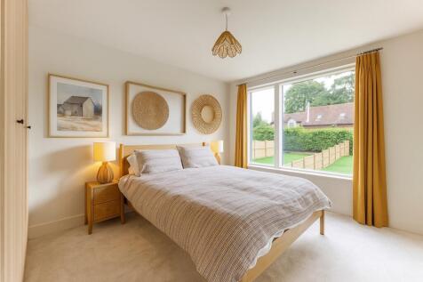 Bedroom at rear - Virtually staged