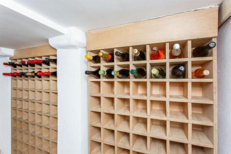 Basement wine rack