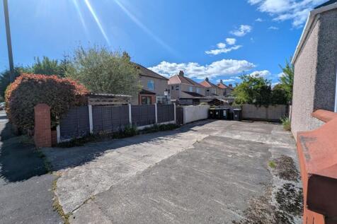 Driveway at the rear of the property