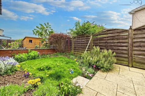 A combination of paved and lawned areas