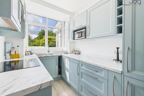 Light blue finish kitchen