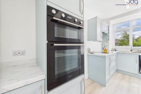 Light blue finish kitchen and applicances