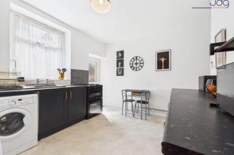 Stylish matte black shaker kitchen