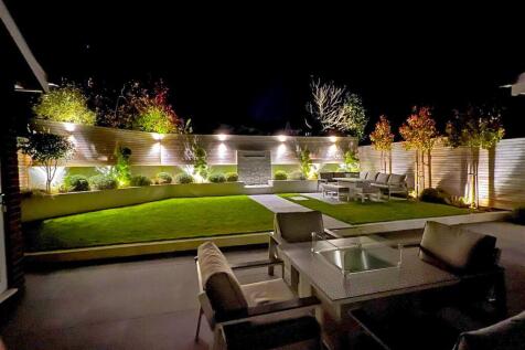 Rear Garden At Night