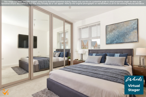 Bedroom 1 - Virtually Staged