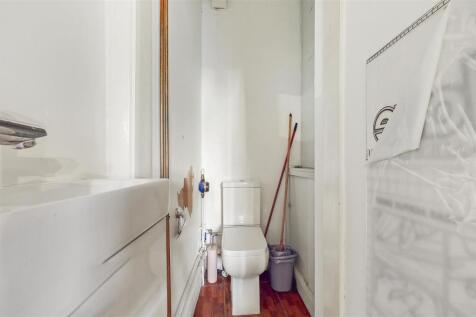 Newly fitted toilet and basin