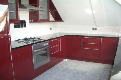 Marble worktops in kitchen