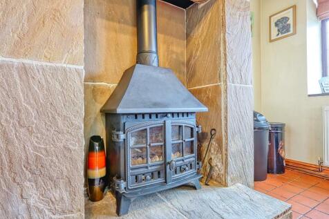 kitchen diner - log burner