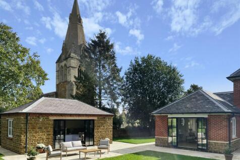 Party Barn and church views