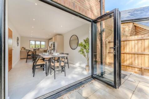 Open plan kitchen with bifolds