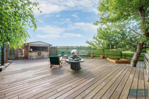 154 Sq. M hardwood deck with chalet/office accommo