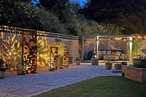 Garden at night