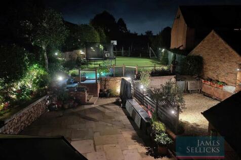 Garden at night