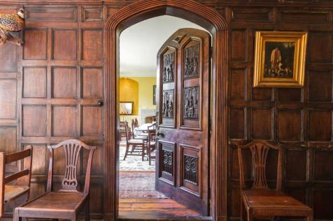 Carved Dining Room Door