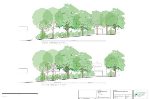 Existing and Proposed Street Scene