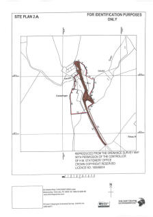SITE PLAN 2A -CAEAETHGEN retained homestead &amp; RoW 