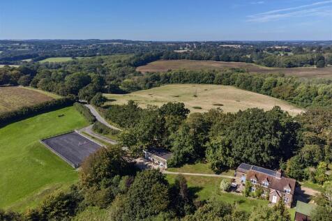 Aerial view of house/stables/Arena