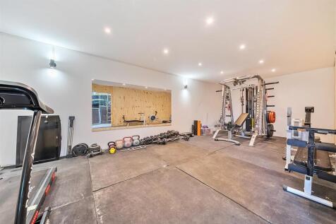 Gym in barn