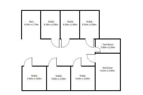 Stables Floor Plan Yard