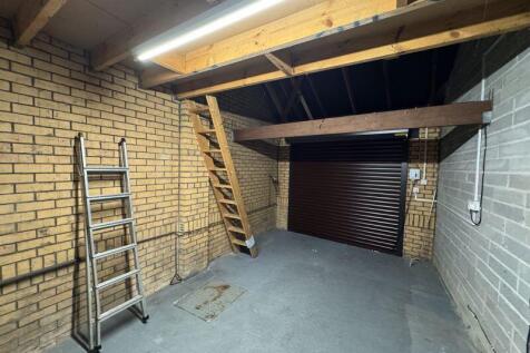Garage with Storage Mezzine