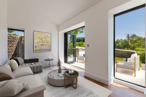 A35 - Barns &#64; - Living room and patio on the right