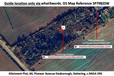 Plot 60 Location Guide Only via what3words - OS ti