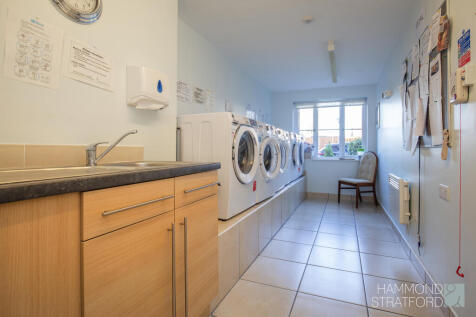 Communal laundry room