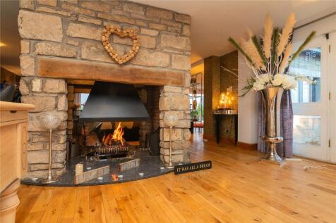Stone Fireplace