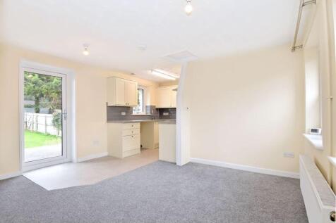 Open plan living room/kitchen