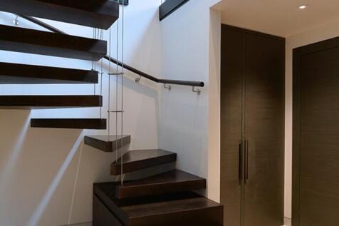 Staircase down to bedrooms