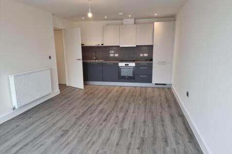 Open plan lounge and kitchen