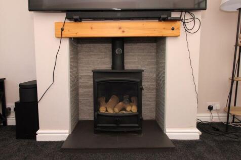 Log Fireplace