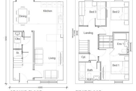 Three Bedroom Type 2 Floor plan