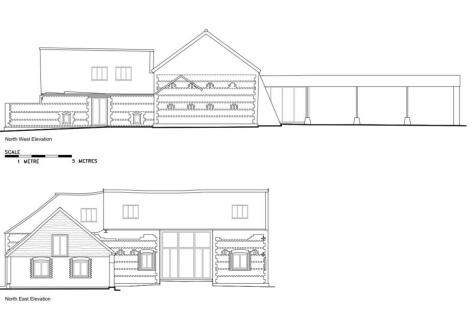NW &amp; NE Elevations