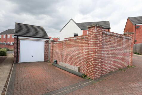 Garage and parking area