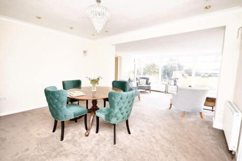 Dining room open to sun room