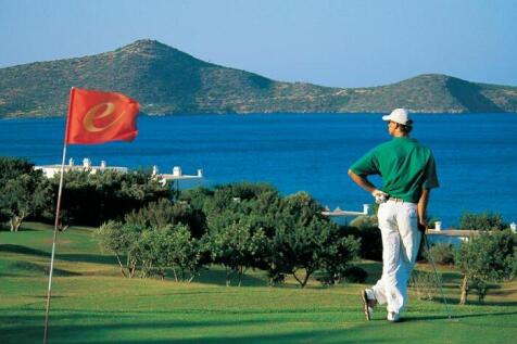 The golf course of Elounda