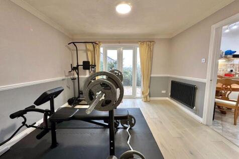 Dining room with French doors to garden